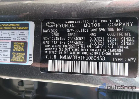 2023 Genesis Gv70 2.5T Awd z USA, uszkodzony, nr VIN KMUMADTB1PU080458